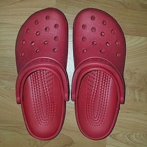 Red Crocs